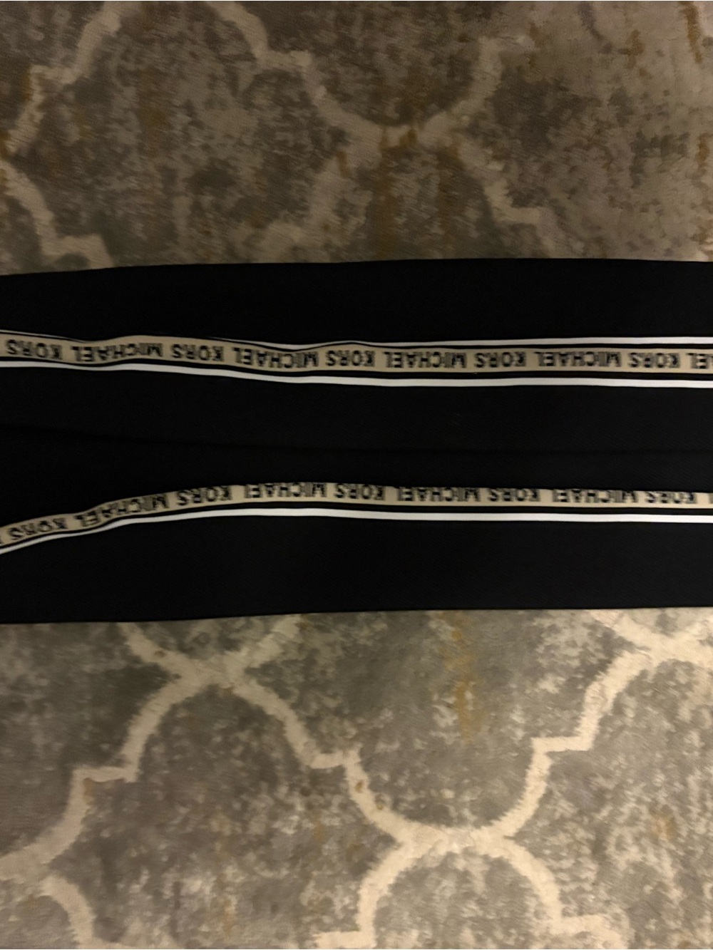 Michael Kors Black Pencil Skirt with White Side Trim - Picture 2 of 4